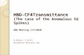 HBD-CF4Transmittance (The case of the Anomalous O2 Spikes) HBD Meeting 1/5/2010 B.Azmoun, S.Stoll Brookhaven National Lab.