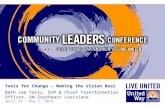 April 29 - May 1, 2015 Tools for Change – Making the Vision Real Beth Lee Terry, EVP & Chief Transformation Officer, UW Southeast Louisiana.