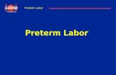 Preterm Labor International Preterm Labor. International Objectives Definition and Incidence Etiology Diagnosis Management - Delaying delivery - Promoting.