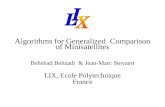 Algorithms for Generalized Comparison of Minisatellites Behshad Behzadi & Jean-Marc Steyaert LIX, Ecole Polytechnique France.