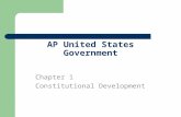 AP United States Government Chapter 1 Constitutional Development.