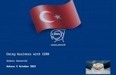 Doing business with CERN Anders Unnervik Ankara 5 October 2015.