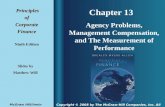Chapter 13 Principles PrinciplesofCorporateFinance Ninth Edition Agency Problems, Management Compensation, and The Measurement of Performance Slides by.