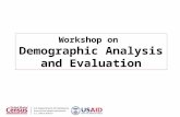 Workshop on Demographic Analysis and Evaluation. Fertility: Indirect Estimation Based on Age Structure. Rele’s Method.
