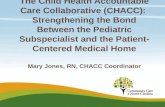 The Child Health Accountable Care Collaborative (CHACC): Strengthening the Bond Between the Pediatric Subspecialist and the Patient- Centered Medical Home.