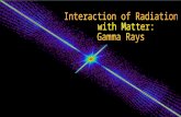 W. Udo Schröder, 2004 Interaction of gammas 1 Interaction of Radiation with Matter Gamma Rays.