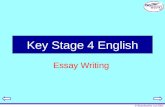© Boardworks Ltd 2001 Key Stage 4 English Essay Writing.