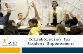 Collaboration for Student Empowerment.  Collaborative groups and cooperative learning refer to a variety of structured classroom management techniques.