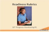 Readiness Rubrics 6 th Grade 10 th Progress Monitoring #1.