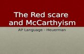 The Red scare and McCarthyism AP Language - Heuerman.