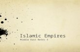 Islamic Empires Middle East Notes 3. Succession after Muhammad’s Death With the death of Muhammad in 632, there was a question about which caliph was.