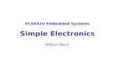 ECS642U Embedded Systems Simple Electronics William Marsh.