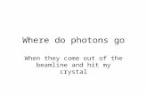 Where do photons go When they come out of the beamline and hit my crystal.