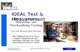 © 2007 Ideal Industries  1 of 47 Basics of the IDEAL Tracers IDEAL Test & Measurement IDEAL Industries Marketing and Merchandising.
