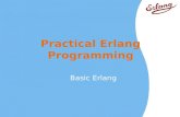 Practical Erlang Programming Basic Erlang. © 2001 -2009 Erlang Training and Consulting Ltd2Basic Erlang Practical Erlang Programming.
