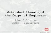 BUILDING STRONG ® 1 Watershed Planning & the Corps of Engineers Robyn S Colosimo USACE - Headquarters.