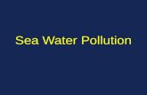 Sea Water Pollution. Characteristics of Water Pollution Water pollution is a large set of adverse effects upon water bodies such as lakes, rivers, oceans,