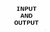 INPUT AND OUTPUT 1. OUTPUT TextBoxes & Labels MsgBox Function/Method MessageBox Class Files (next topic) Printing (later) 2.