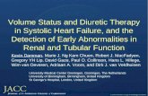 Volume Status and Diuretic Therapy in Systolic Heart Failure, and the Detection of Early Abnormalities in Renal and Tubular Function Kevin Damman, Marie.