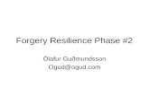 Forgery Resilience Phase #2 Ólafur Guðmundsson Ogud@ogud.com.