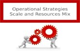 Operational Strategies Scale and Resources Mix. Aims and Objectives Aim: Understand operational scale and resources mix. Objectives: Define operational.