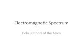 Electromagnetic Spectrum Bohr’s Model of the Atom.
