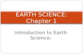 Introduction to Earth Science : EARTH SCIENCE: Chapter 1.