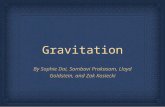 Gravitation By Sophie Dai, Sambavi Prakasam, Lloyd Goldstein, and Zak Kosiecki.