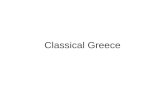 Classical Greece. Athens – First Democracy City-States – a small country based around a main city Aristocrats – wealthy/powerful families who rule the.