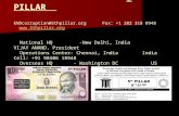 5 th PILLAR ENDcorruption@5thpillar.orgENDcorruption@5thpillar.org Fax: +1 202 318 8948  National HQ -New Delhi, India.