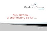 Noel Edge Executive Director AGS Review – a brief history so far …