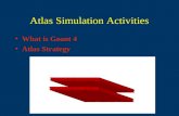 Atlas Simulation Activities What is Geant 4 Atlas Strategy.