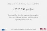 H2020 CSA project Support for the European Innovation Partnership on Active and Healthy Ageing - PROEIPAHA By Birgit Blaabjerg Bisgaard, Central Denmark.