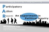 Articipatory Michaelene Cox Associate Professor Dept of Politics and Government PP esearch: An Experiment in Political Inquiry esearch: An Experiment in.
