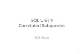 SQL Unit 9 Correlated Subqueries Kirk Scott 1. 2.