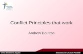 Www.Seasons.org.au Seasons in Church Parkhill Conflict Principles that work Andrew Boutros.