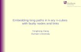 Embedding long paths in k-ary n-cubes with faulty nodes and links Yonghong Xiang Durham University.