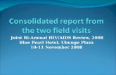 Joint Bi-Annual HIV/AIDS Review, 2008 Blue Pearl Hotel, Ubungo Plaza 10-11 November 2008.