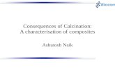 Consequences of Calcination: A characterisation of composites Ashutosh Naik.