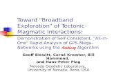 Toward “Broadband Exploration” of Tectonic-Magmatic Interactions: Demonstration of Self-Consistent, "All-in-One" Rapid Analysis of GPS Mega-Networks using.