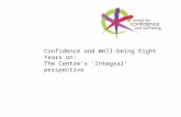 Confidence and Well-being Eight Years on: The Centre’s ‘Integral’ perspective.