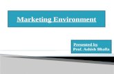Marketing Environment Presented by Prof. Ashish Bhalla.