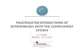 H. S TOIBER V IENNA, 19.07.2010 MULTIFACETED INTERACTIONS OF RETROVIRUSES WITH THE COMPLEMENT SYSTEM.
