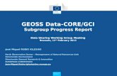 Research and Innovation Research and Innovation GEOSS Data-CORE/GCI Subgroup Progress Report Data Sharing Working Group Meeting Brussels, 11 th February.