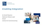 Enabling Integration Dr David Paynton National Clinical Lead RCGP Centre for Commissioning.