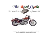 The Cycle let’s review some basic information … TheRockThe RockTheRockThe Rock The Rock Cycle Adapted from a Powerpoint by Michigan Department of Environmental.
