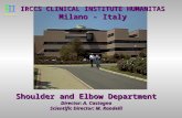 IRCCS CLINICAL INSTITUTE HUMANITAS Milano - Italy Shoulder and Elbow Department Director: A. Castagna Scientific Director: M. Randelli.