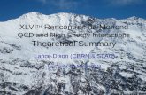 XLVI TH Rencontres de Moriond QCD and High Energy Interactions Theoretical Summary Lance Dixon (CERN & SLAC) La Thuile, 26 March 2011.
