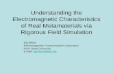 Understanding the Electromagnetic Characteristics of Real Metamaterials via Rigorous Field Simulation Raj Mittra Electromagnetic Communication Laboratory.