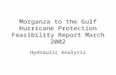 Morganza to the Gulf Hurricane Protection Feasibility Report March 2002 Hydraulic Analysis.